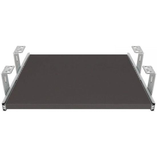 FIX&EASY Support Coulissant Up & Down Clavier Souris 800x500mm Blanc - Rails Réglables Hauteur Avec Verrouillage