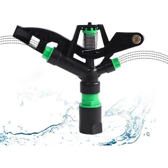 Arroseur Irrigation Agricole 360° - Filetage NPT 2,5 Cm, Buses 6/8/9 Mm, Rayon 20-26 M