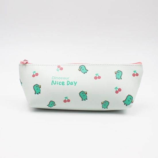 CUZYP Trousse Kawaii Panda 2en1 En Silicone Souple - Porte-Stylo De Table Mignon Pour École Et Bureau