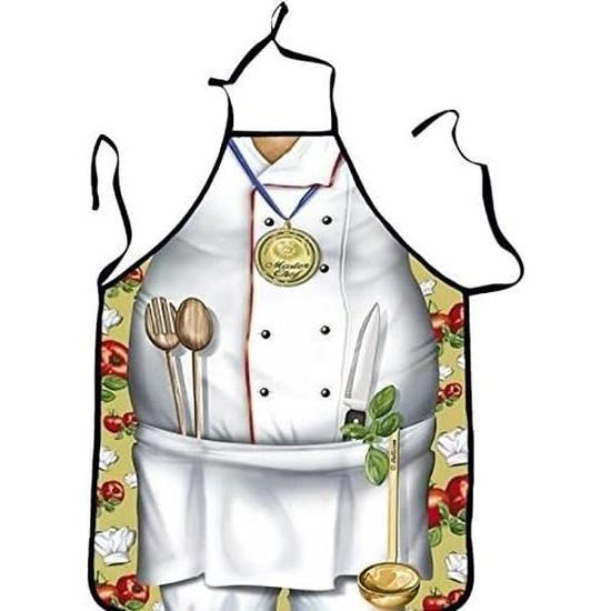 Tablier De Cuisine Humoristique Homme Chef Cuisinier - Cuisine Cadeau  Deguisement Humour Noel - 215[u3090] - Cdiscount Maison