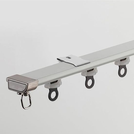 Tringle Rideau Plafond Tringle à Rideaux Ultra-Mince Pour Plafond - Forme V & Connecteurs Angle - Séparation Pièce Connecteurs Angle Installation Facile