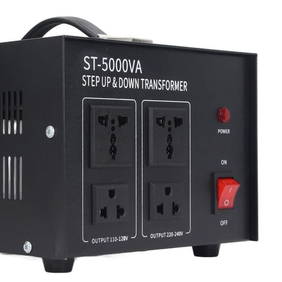 Transformateur 220V Vers 110V - Convertisseur De Tension 800W/2000W/5000W - Pour Appareils US En Europe
