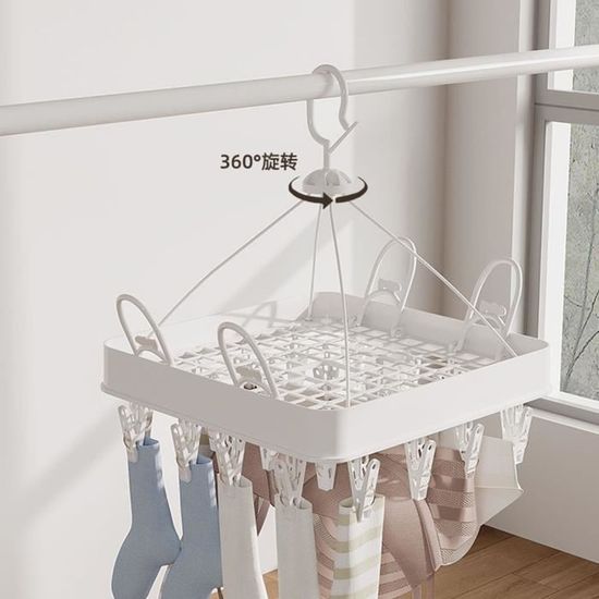 Lot De 4 Supports De Séchage Spirale En Acier Inoxydable - Pour Couvertures, Serviettes, Vêtements - Gain De Place