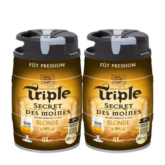 2X Triple Secret des Moines 8° 2 fûts de 5L La cave Cdiscount