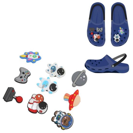 8 Charms De Chaussure En PVC – Décorations Amusantes Pour Sabots, Sandales, Sacs – Motifs Cartoon, Pour Filles, Facile à Clipser - 6