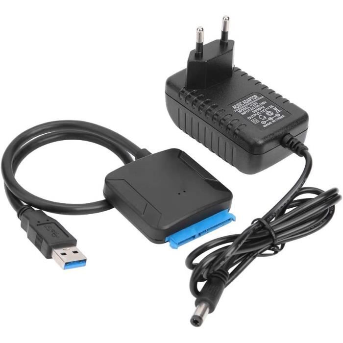 Câble adaptateur USB 3.0 SATA III pour disque dur SATA vers USB 3.0