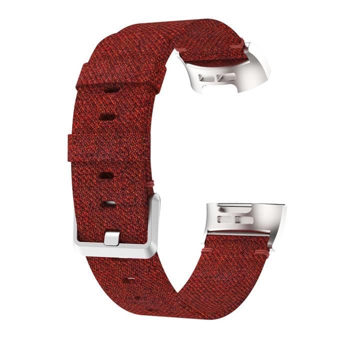 MONTRE OUTDOOR Bracelet de remplacement de bande de montre de tissu de toile tissée pour Fitbit Charge 4 bg1150 SDF1150