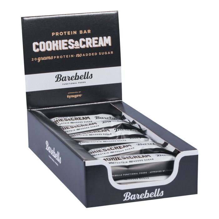 Barre énergétique et protéinée Barebells Bars Cookies and Cream
