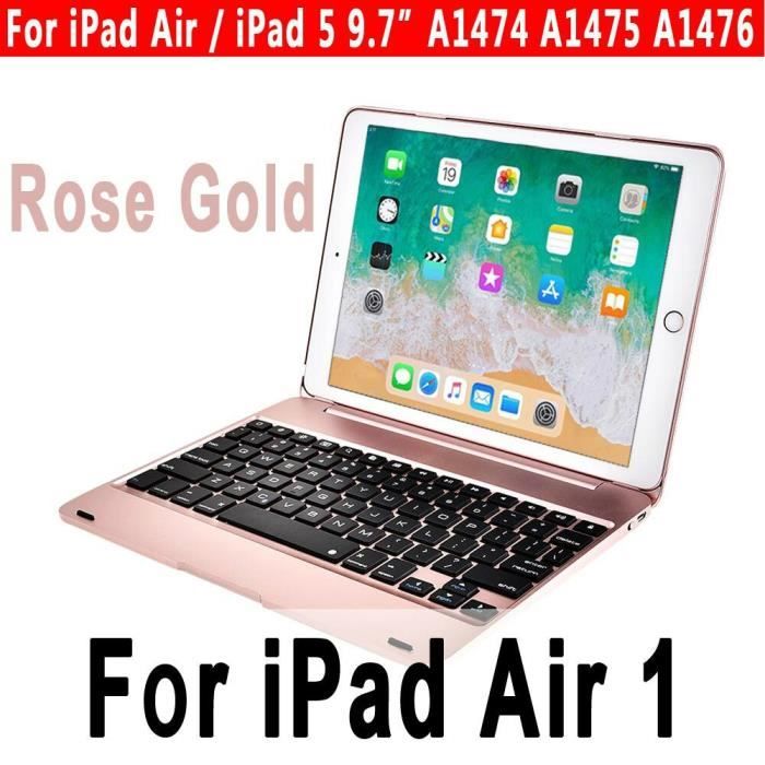 Clavier intelligent pour Apple iPad 9.7 2017 2018 5th 6th Génération Étui à Clavier Bluetooth pour iPad Air 1 2 5 6 Pro *CL1679
