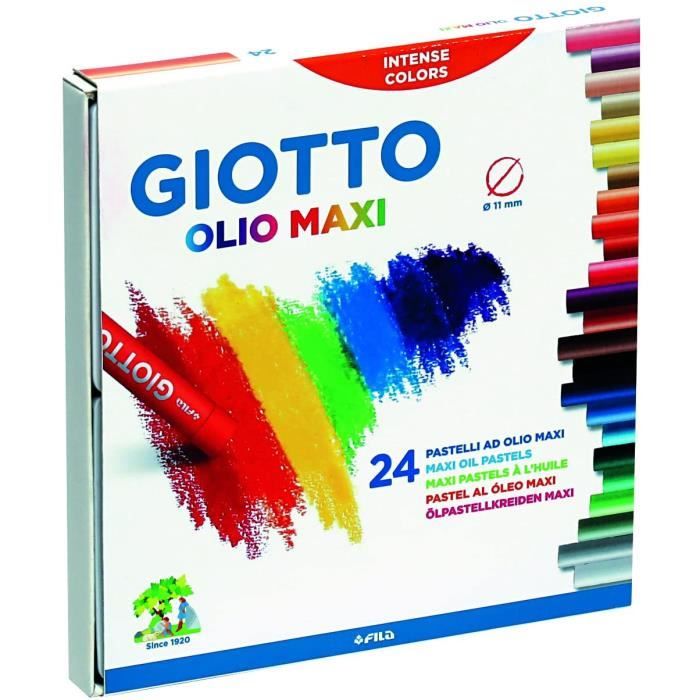 Marqueur de couleur Fila Giotto Pastels à l'huile, Lot de 24297