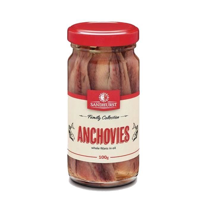 Sandhurst Anchois À L'huile 100g