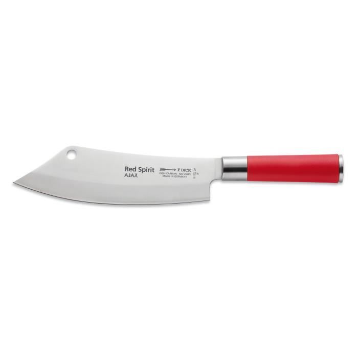 DICK Couteau de chef AjaDICK Red Spirit - Couteau de cuisine professionnel de 20 cm en acier inoxydable - Dureté 56 ° HRC