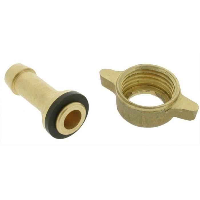 Raccord droit pour tuyau Ø: 8mm avec écrou fileté G1/2"