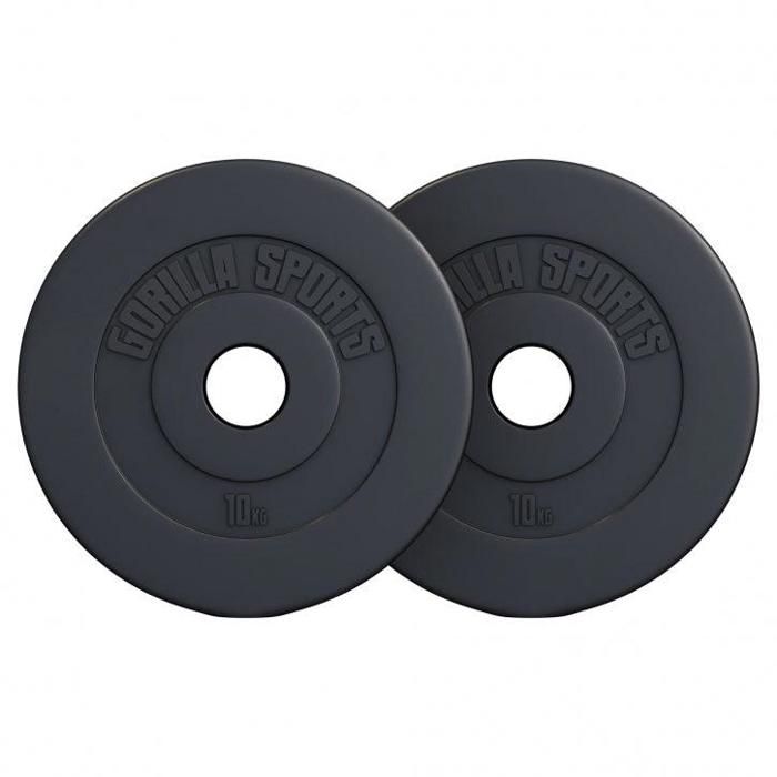Paire de disques en plastique de 10 KG (2 x 10 KG) - 50-51 mm