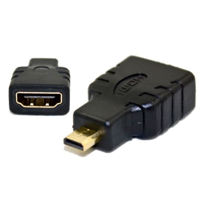 Adaptateur HDMI Femelle (= HDMI -Type A-) vers Micro HDMI Mâle (= HDMI -Type D-)