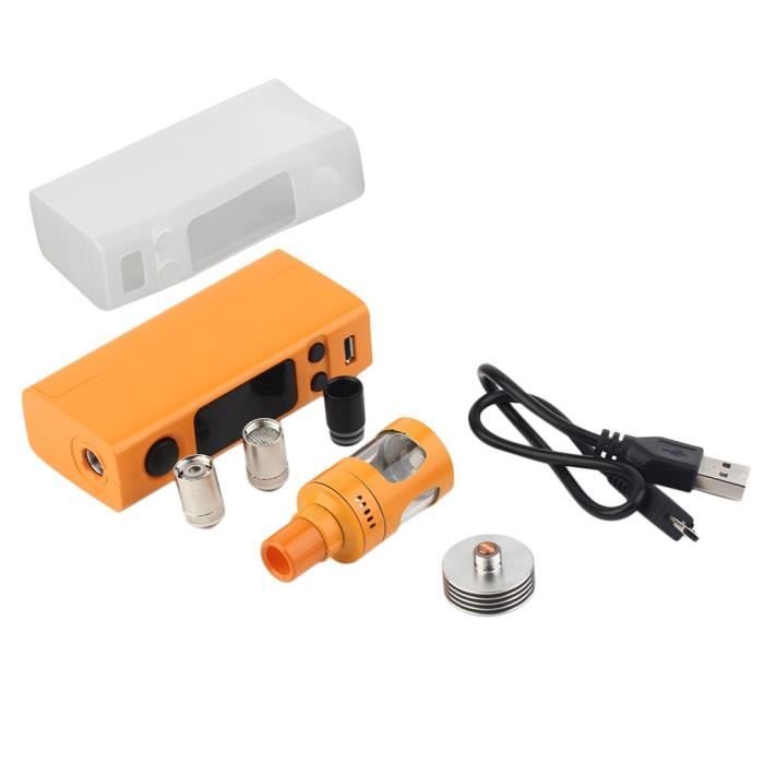 VTwo Mini 75W 4ml Capacity Tank Pro Starter Kit complet micrologiciel avec horloge, orange