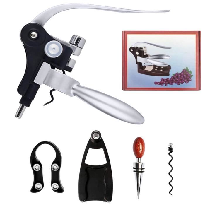 Bouteille de vin de lapin Ouvre Tire-bouchon Set ouvreur de vin Kit avec Foil Cutter 5PCS