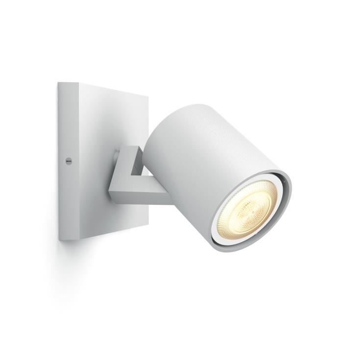 Philips hue Ext. spot unique Runner 5309031P8, Surfaced lighting spot, GU10, 1 ampoule(s), LED, 5,5 W, Blanc