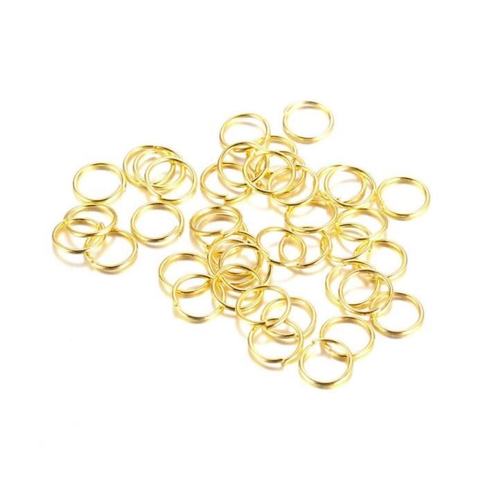 Accessoires création anneaux de jonction 5 mm 200 pcs Doré