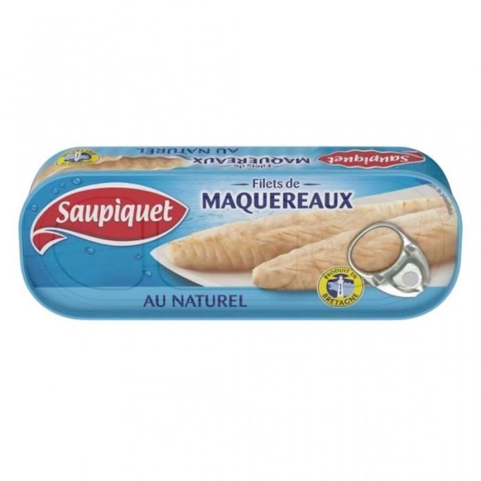 Saupiquet Filets de Maquereaux au Naturel 169g (lot de 5)