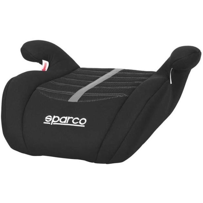 SPARCO SIÈGE RÉHAUSSEUR BAS GROUPE 3 (22/36KG) NOIR BANDE GRISE