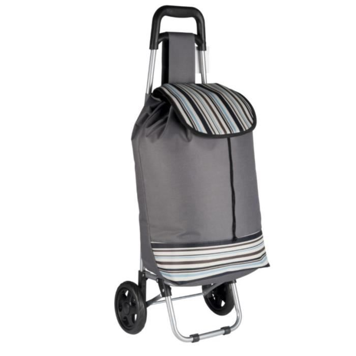 TOM chariot dame 94 cm textile / acier inoxydable gris