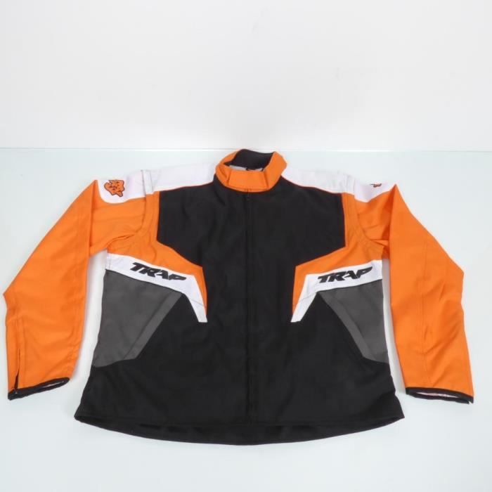Veste de moto d'enduro orange Taille XXXL Jacket TRAP Enduro Man 3XL cross TT