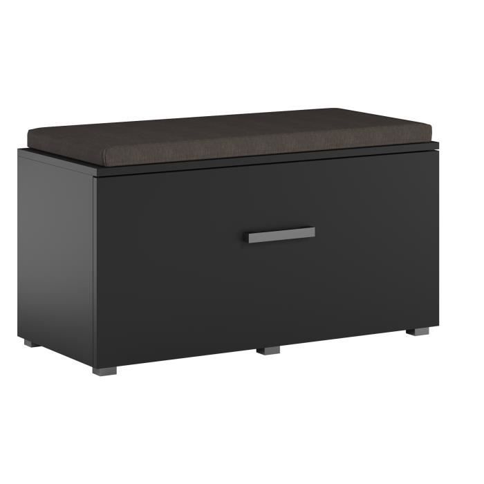 Banquette de couloir / Meuble d'entrée / hall OPAL noir