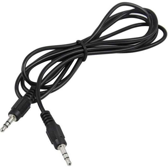 TRIXES Câble audio jack 3,5 mm vers jack 3,5 mm pour haut-parleur, portable, MP3, iPod - 1,5 m