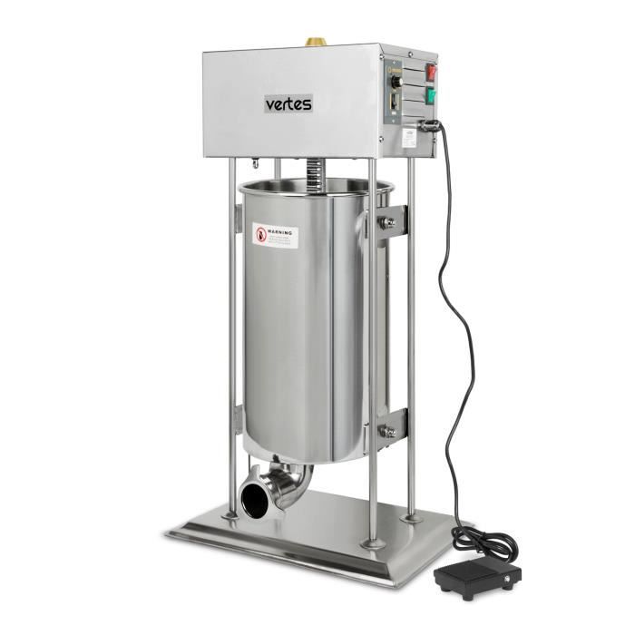vertes Poussoir électrique à Saucisses (capacité de 15 litres, design vertical, incl. 4 buses de remplissage et 3 joints