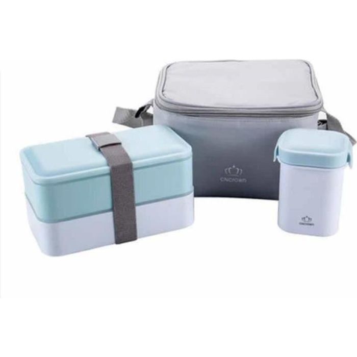 VV28011-Set lunch box avec sacoche isotherme conserva Bleu