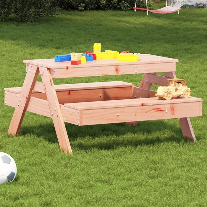 vidaXL Table de Pique nique pour Enfants Table à Manger Rectangulaire Meuble de Camping Jardin Terrasse Patio Moderne 832599