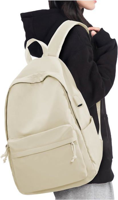 PICARD Sac à dos taupe en cuir pour femme