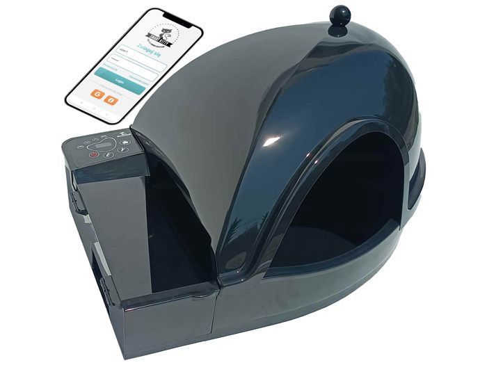 Comparer les prix de Bac à litière pour chat Smart Kitty autonettoyant automatique avec Wi-Fi, fiable, efficace, avec mécanisme métallique, fermé, noir