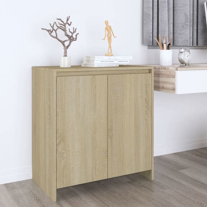 SALE 2025Meuble bas bahut vaisselier - Buffet - Chêne sonoma - 70x41x75 cm - bois dingénierie2345 Kg 8631