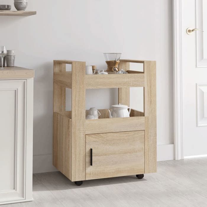 Lemon Desserte/Bîlot de Cuisine VIDAXL Chariot de cuisine Chêne sonoma 60x45x80 cm - bois dingénierie CCL50252255