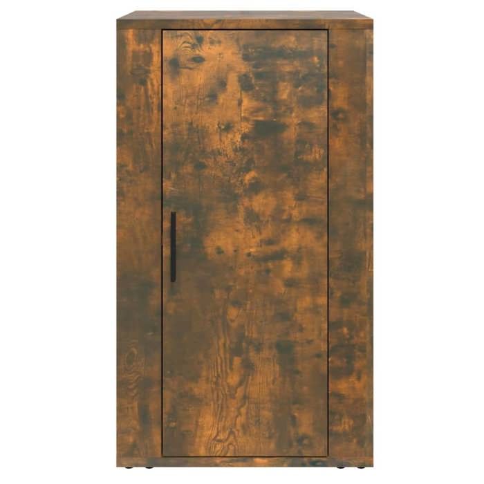 (SOLDE dété) Placard/Buffet bas - Décor salon - Chêne fumé 40 x 33 x 70 cm Bois dingénierie *aspect pratique5630690