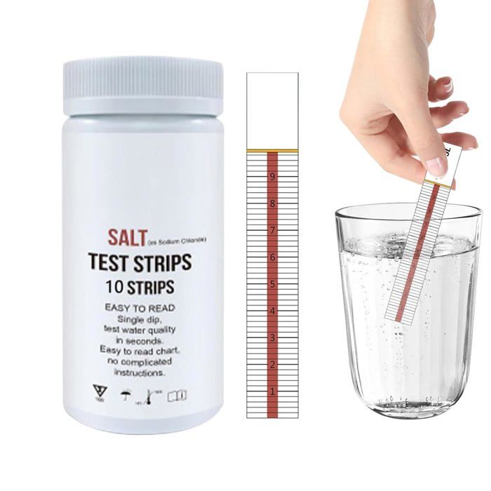 Papier de test de sel pour piscine mesure précise du chlorure de sodium pour spa jacuzzi qualité de leau de piscine