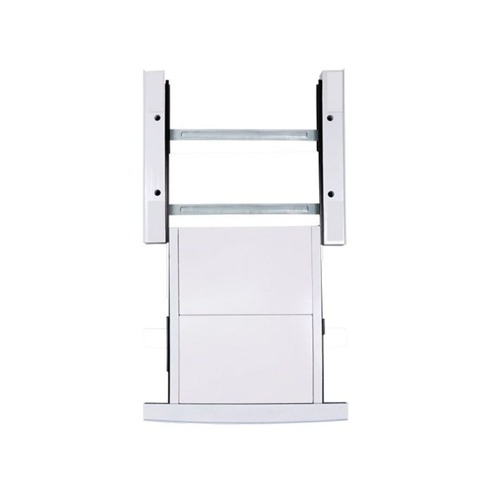 Ensemble superposable 60 x 60 cm étagère coulissante compatible avec les lave-linge et sèche-linge résistant blanc
