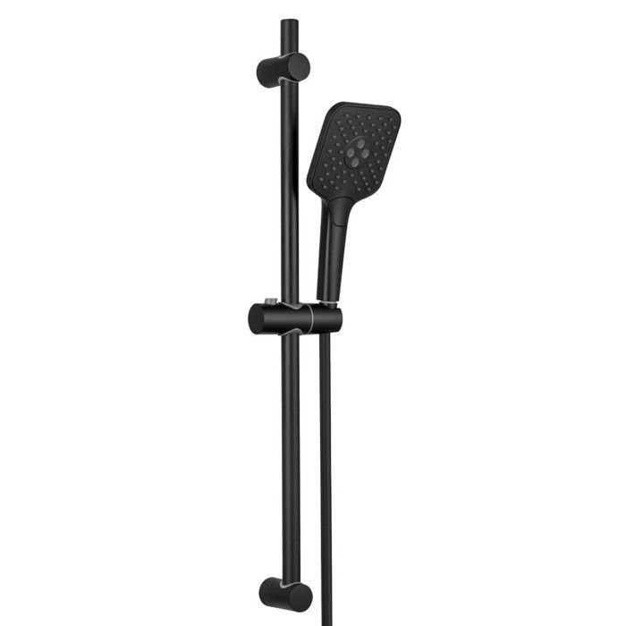 Barre de douche réglable - LONHEO MAX - Lonheo MAX - Acier inoxydable - Noir - Douchette 3 modes