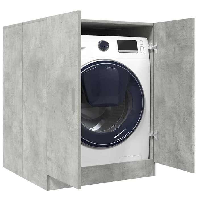 Joli & Fonctionnel - Colonne Salle De Bain - Meuble pour machine à laver - Etagères Réglable - Gris béton 70 5x71 5x91 5 cm kda75705 Joli & Fonctionnel - Colonne Salle De Bain - Meuble pour machine à laver - Etagères Réglable - Gris béton 70 5x71 5x91 5 cm kda75705