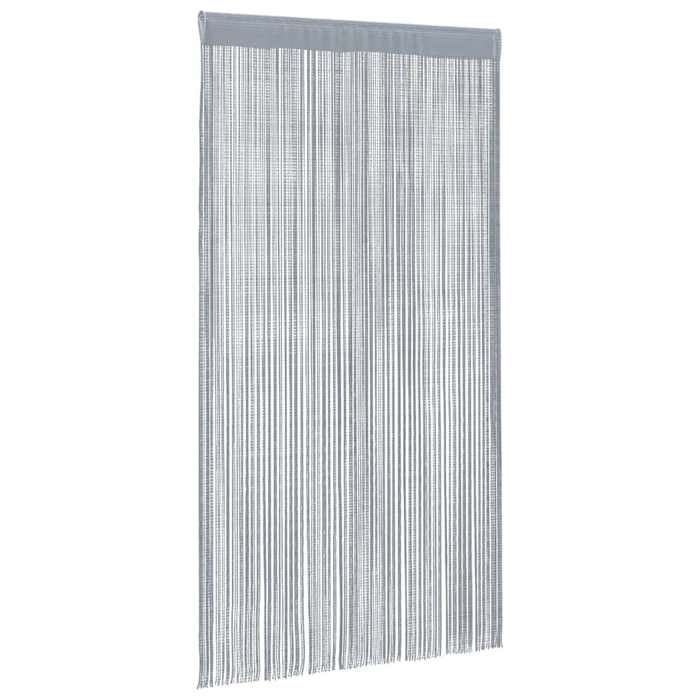 Meuble Déco - VOILAGE - Gris - Rideau en fils - Set de 2 - 140x250 cm gris clair - pour salon luf6370203