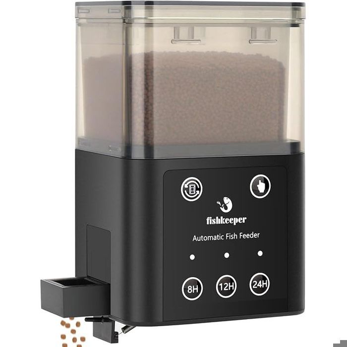 Distributeur Automatique de Nourriture pour Poissons avec Trois Modes dalimentation programmés200ml Convient pour lalimentation
