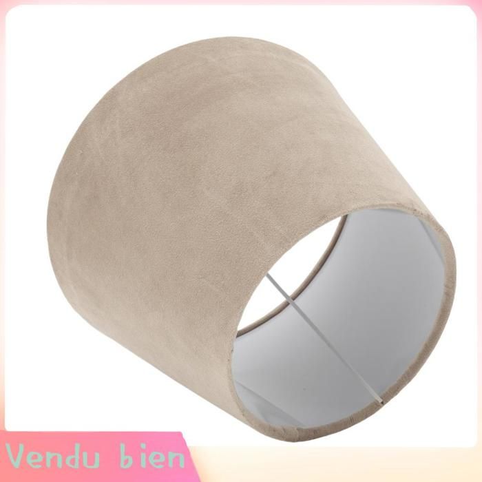 HURRISE Abat-jour Moderne en Velours - Élégant et Décoratif pour Salon et Chambre - Compatible E27/E14 UN
