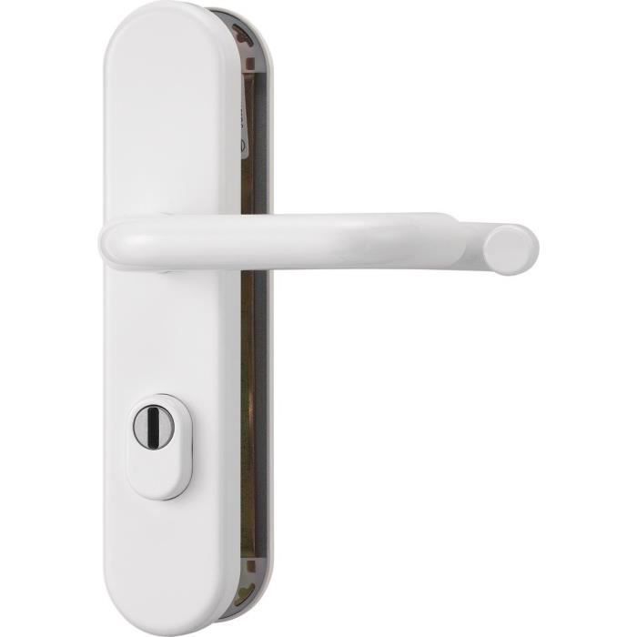 Ferrure de protection - Abus - KLZS714 F3 08421 - Blanc - Protection de cylindre - Installation facile