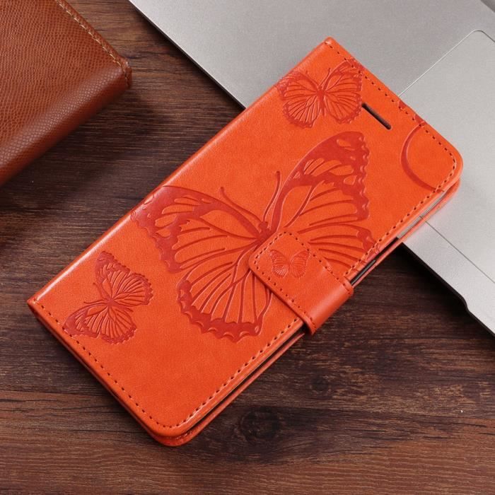 Housse Portefeuille En Cuir Véritable - Style Rabat Autruche - Compatible Xiaomi 14/15/17 Pro Max