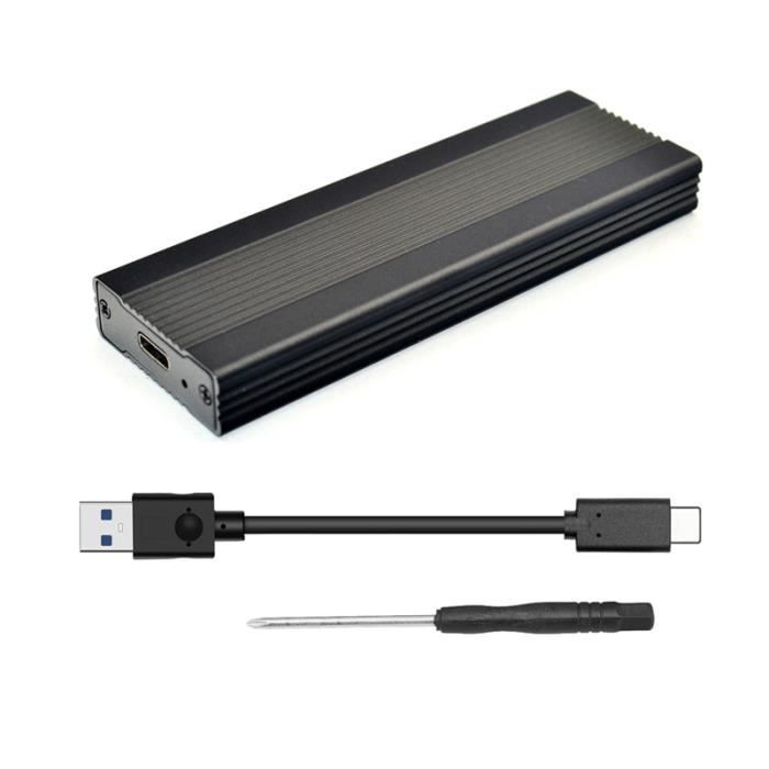 Boitier externe USB 3.2 SSD SATA M.2 NVMe - Noir - Trademos