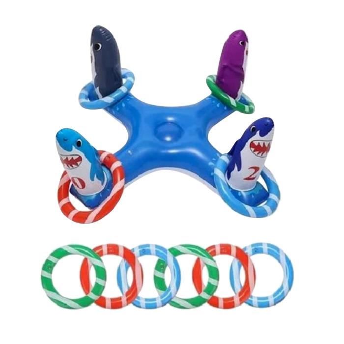GERUI Lot De 4 Palmes De Jouet Pour Enfants - Mini Jeu à Anneau D'Eau Portable, Cadeau Amusant Anniversaire, Halloween, Noël - Couleurs Aléatoires