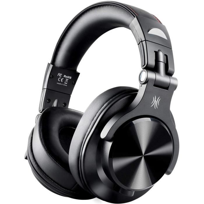 Casque Bluetooth Sans Fil, OneOdio Fusion A70 Casque Audio Fermé Casque Studio Casque Filaire Casque Monitoring