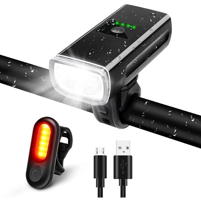 6000 lm DEL Vélo Feux rechargeable USB phare feu avant Torch